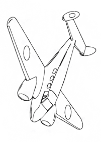 airplane coloring pages - page 10
