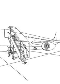 airplane coloring pages - page 13