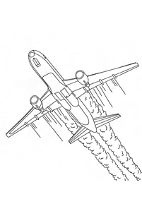 airplane coloring pages - page 37