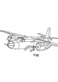 airplane coloring pages - page 49