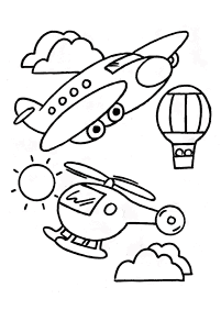 airplane coloring pages - page 64