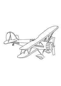 airplane coloring pages - page 9