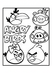 angry birds coloring pages - page 43