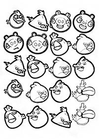 angry birds coloring pages - page 49