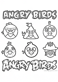 angry birds coloring pages - page 51