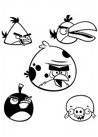 angry birds coloring pages - page 6