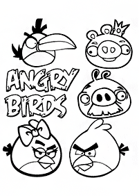 angry birds coloring pages - page 7
