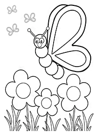 butterfly coloring pages - page 16