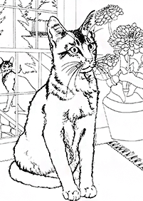 cat coloring pages - page 92