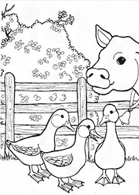 cow coloring pages - page 35