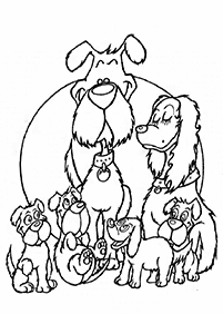 dogs coloring pages - page 18