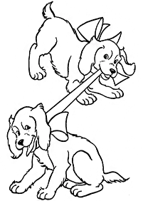 dogs coloring pages - page 64