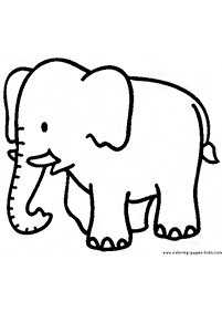 elephant coloring pages - page 35