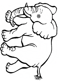 elephant coloring pages - page 43