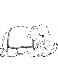 elephant coloring pages - page 49