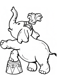 elephant coloring pages - page 57