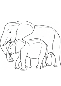 elephant coloring pages - page 67