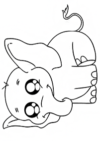 elephant coloring pages - page 8