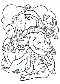 elephant coloring pages - page 96