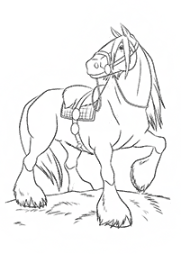 horse coloring pages - page 10