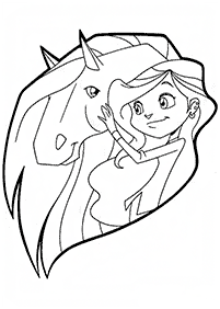 horse coloring pages - page 17