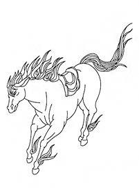 horse coloring pages - page 31