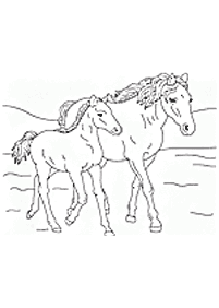 horse coloring pages - page 32