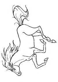 horse coloring pages - page 34
