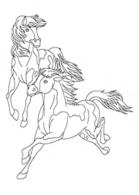 horse coloring pages - page 35