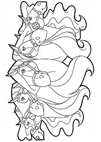 horse coloring pages - page 37