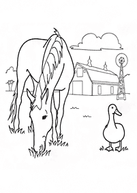 horse coloring pages - page 44