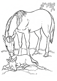 horse coloring pages - page 46
