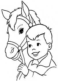 horse coloring pages - page 61