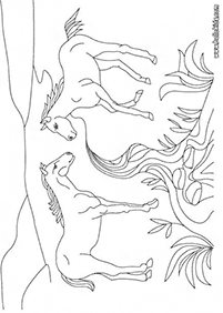 horse coloring pages - page 63