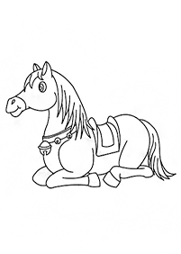horse coloring pages - page 7