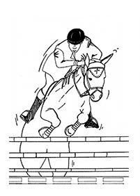 horse coloring pages - page 75