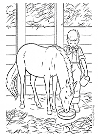 horse coloring pages - page 77
