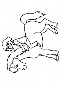 horse coloring pages - page 8
