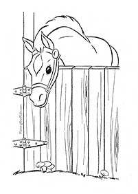 horse coloring pages - page 82