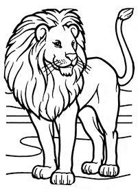 lion coloring pages - page 1