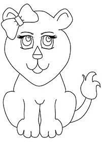 lion coloring pages - page 15