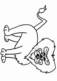 lion coloring pages - page 35