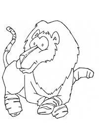 lion coloring pages - page 41