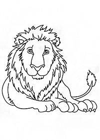 lion coloring pages - page 44