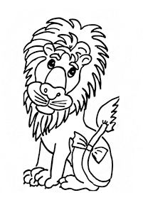 lion coloring pages - page 45