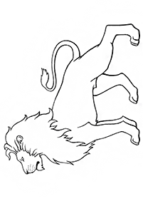 lion coloring pages - page 46
