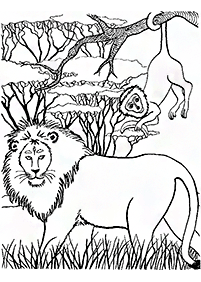 lion coloring pages - page 52