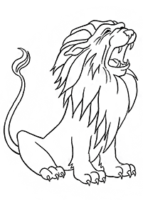 lion coloring pages - page 54
