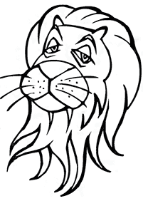 lion coloring pages - page 65