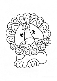 lion coloring pages - page 79